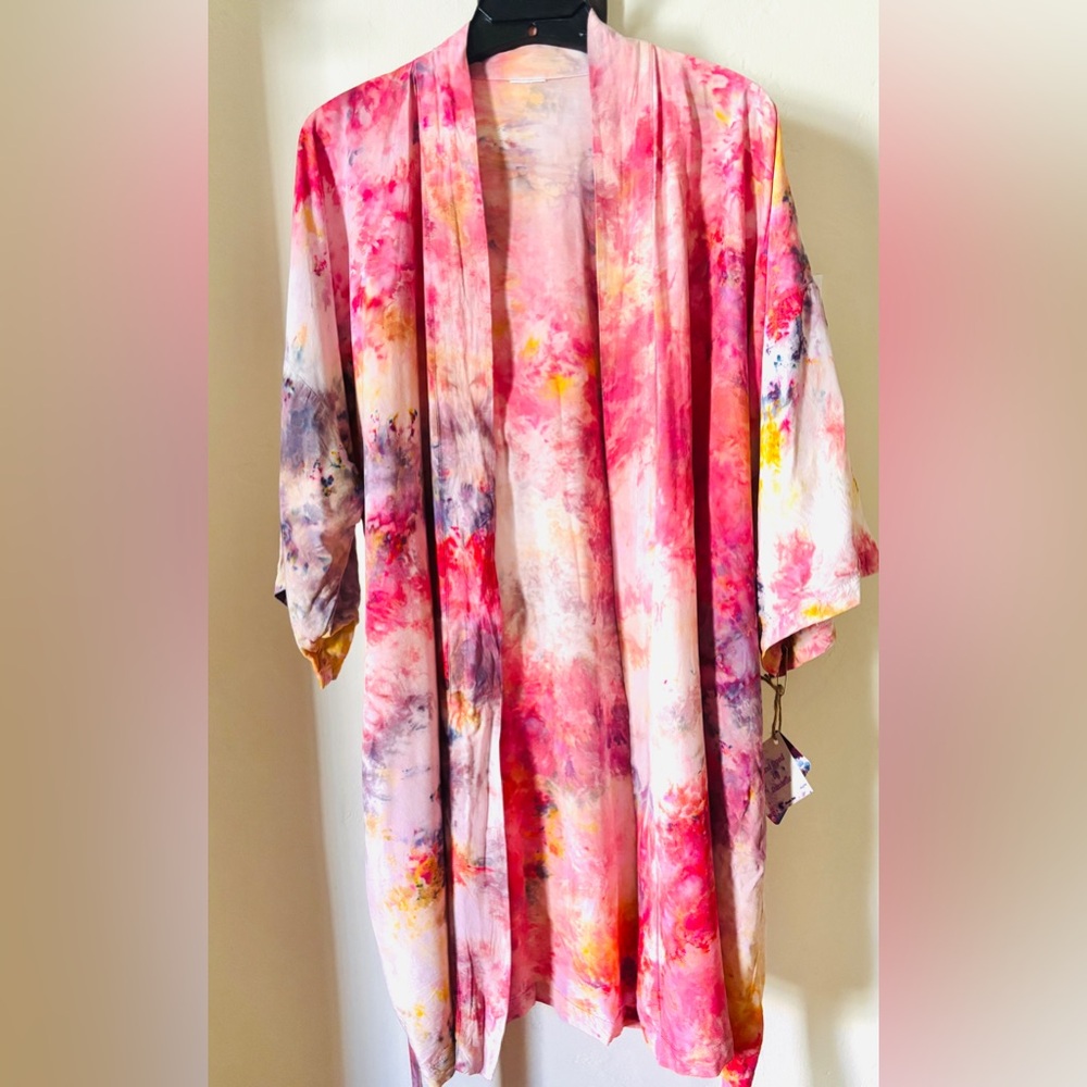 Hand Dyed Robe/Kimono - Picture 6 of 7